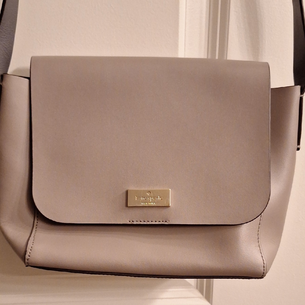Kate Spade Taupe Gray Shoulder Bag